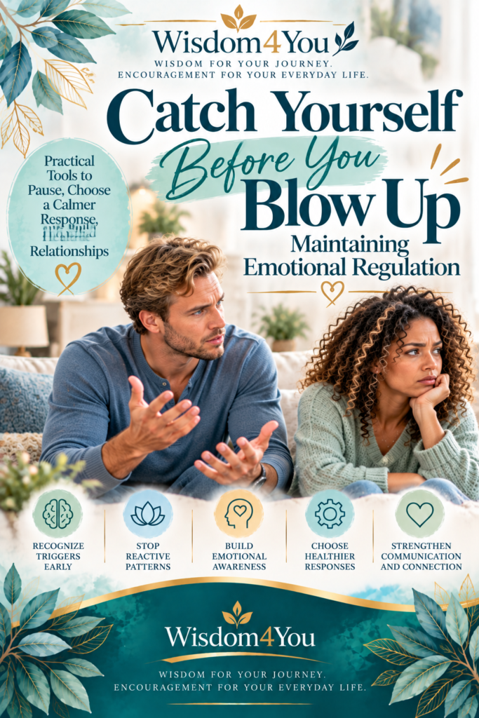 Catch Yourself Before You Blow Up: Maintaining Emotional Regulation